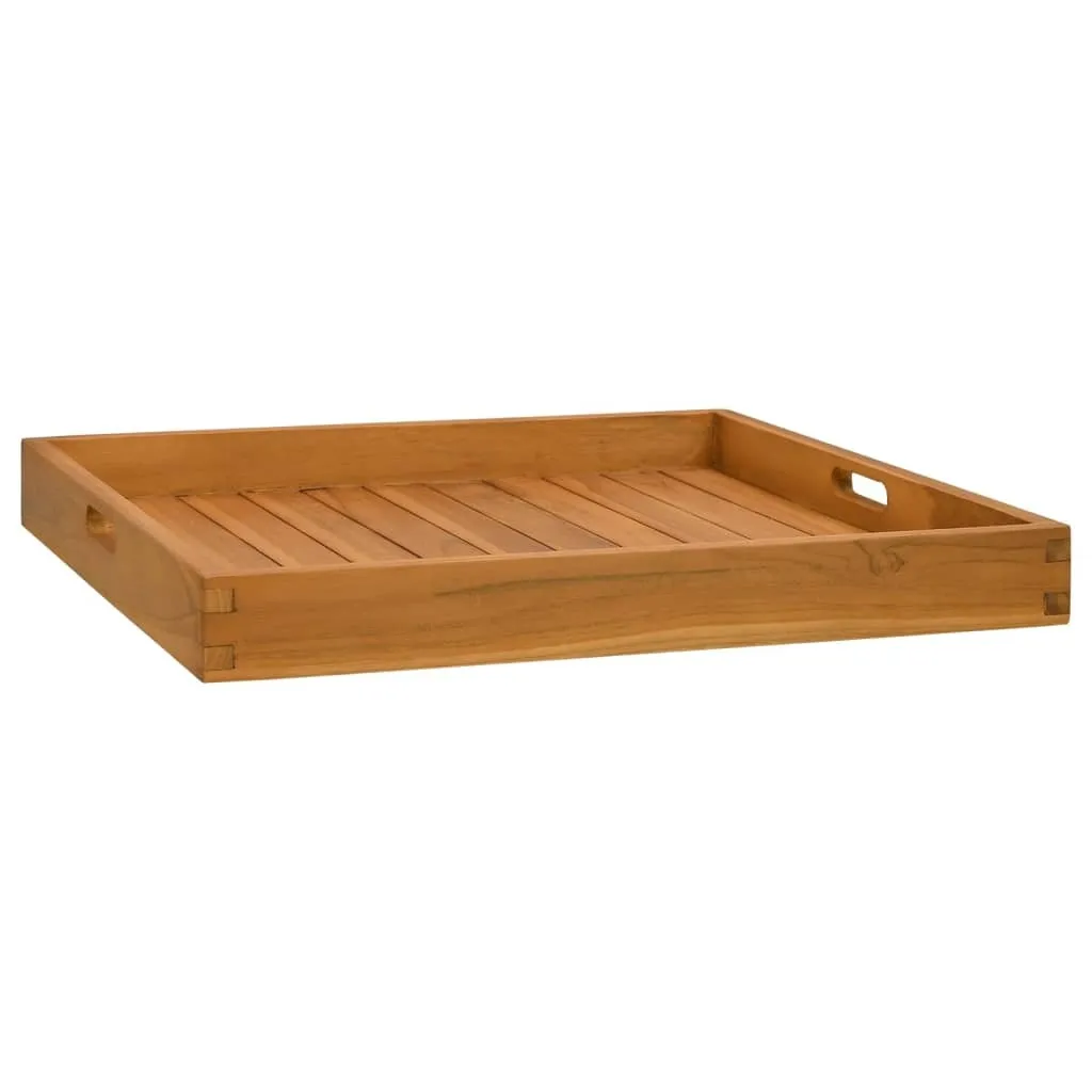 Vassoio Professionale vidaXL 60x60 Teak Massiccio per Ristorazione e Casa