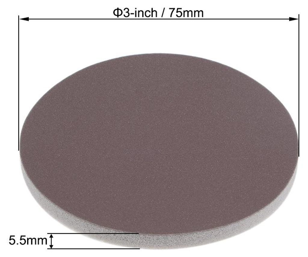 30 Stš¹ck Schleifpapier Klett Schleifscheibe Schleifschwamm Nass / Trocken fš¹r Auto Holz Trockenbau Metall Braun Korund 2000 K?rnung 3 Zoll