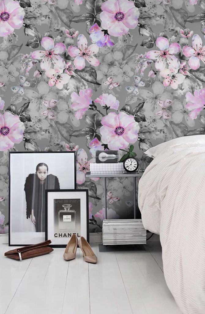 Coloray Fototapete 250x104 cm An Einer Wand Latex Latextapete - Blühende Rosen Blumenblumen