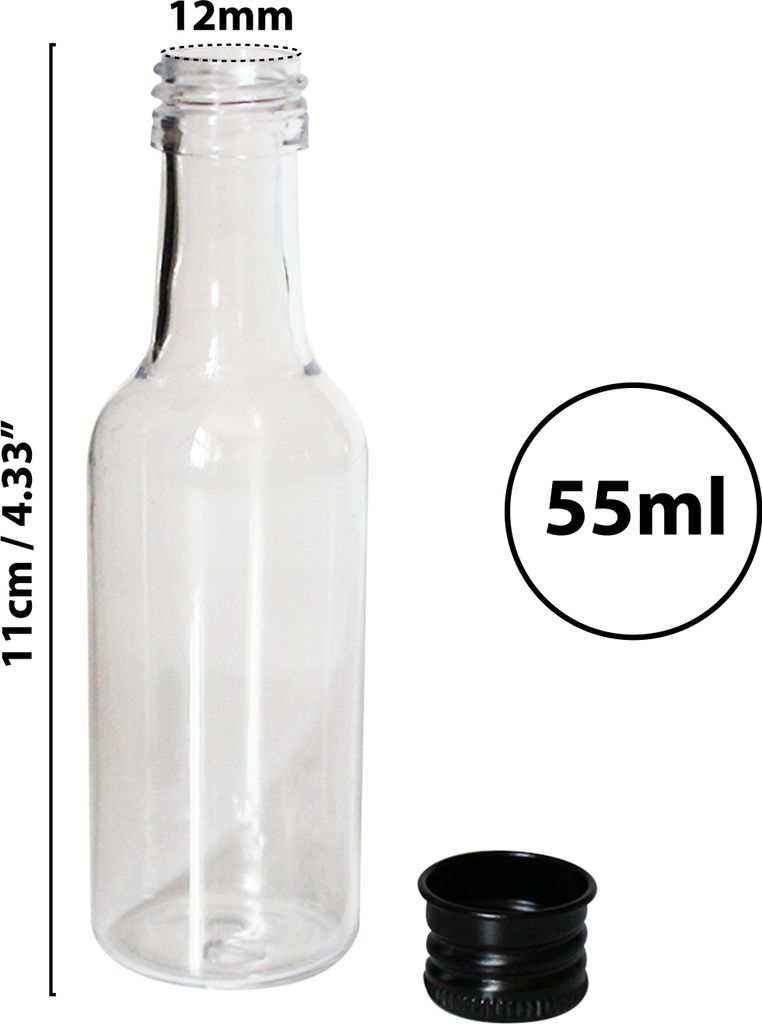Belle Vous Mini Fläschchen Kunststoff Likörflaschen 48 Stk Produktbild 9