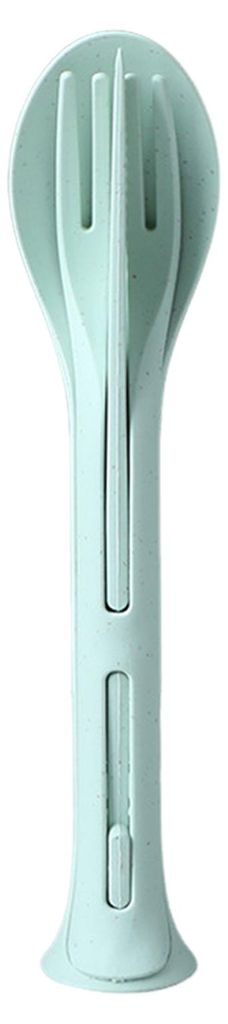 3-in-1 Tragbares Besteckset mit Gabel, Löffel und Ausstecher, lebensmittelecht, wiederverwendbar, ideal für Camping, Picknick, Wandern und Reisen...