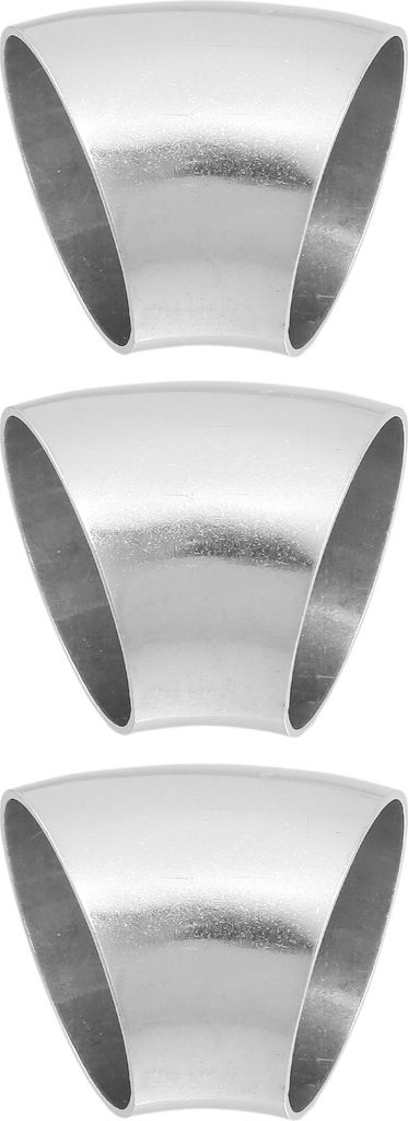 : 3 Stück OD 2 Zoll 45 Grad Auto Auspuffbogenrohr, Bogenlänge 63mm
