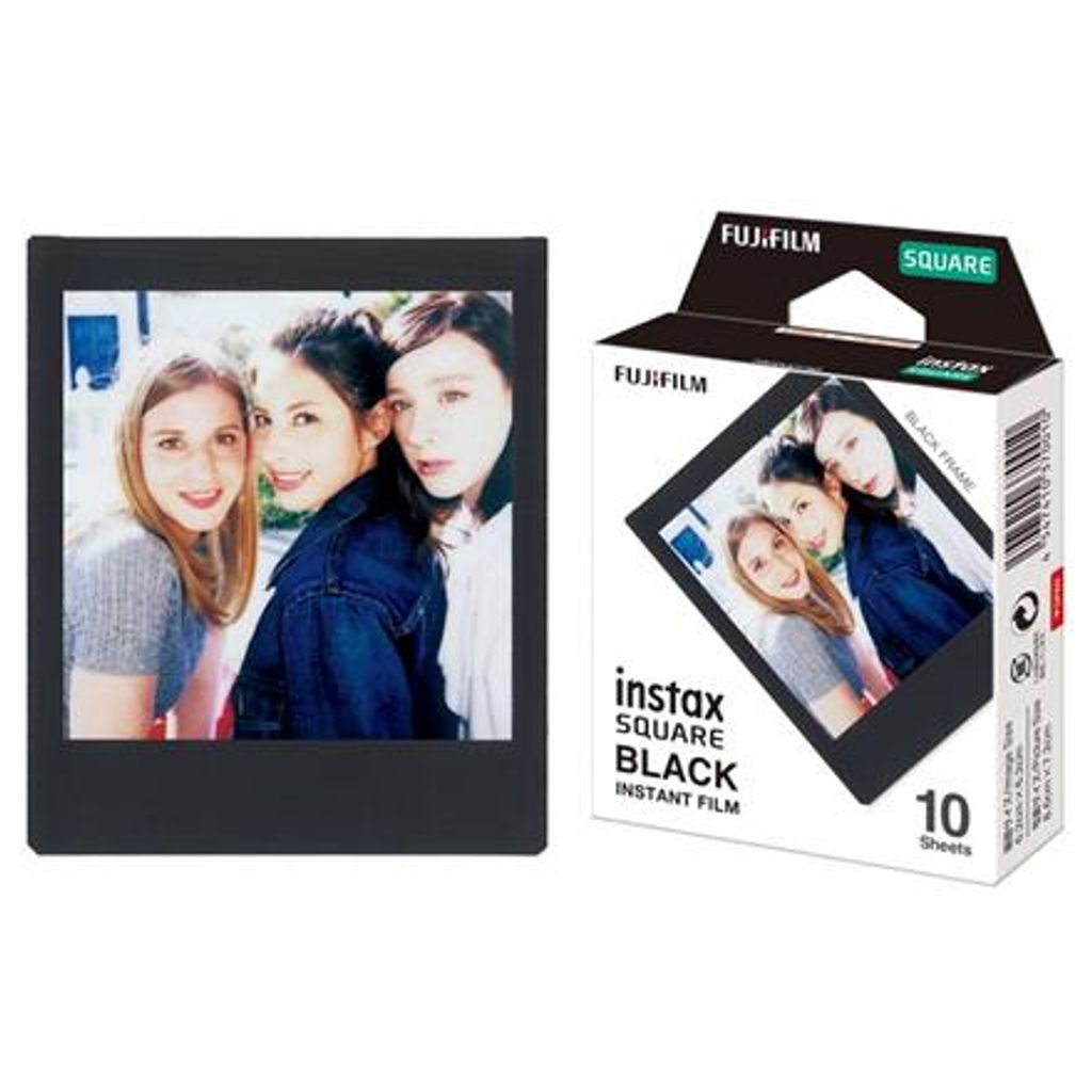 Fujifilm Instax Square BLACK - Instantný farebný film - ISO Obrázok produktu 