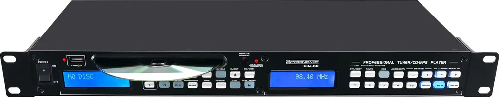Optimisez votre espace rack avec le lecteur CD Pronomic CDJ-60 1 U slim