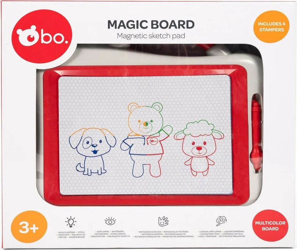 Ardoise magique magnétique Bo. 39x32 cm : Dessin sans fin pour enfant