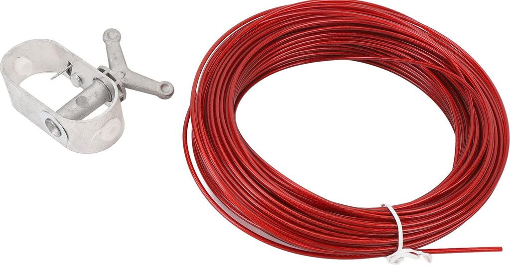 Pool Abdeckung Kabel und Winde Kit 100FT verzinktem Draht Heavy Duty Feder belastet Ratsche für oberirdische Schwimmbad Winter