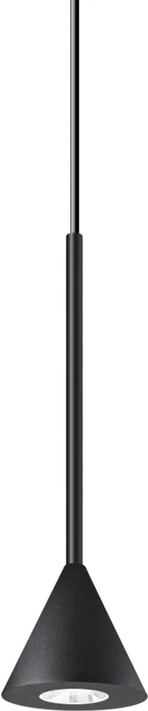 Suspension Luminaire LED Noire Contemporaine pour Salon et Cuisine
