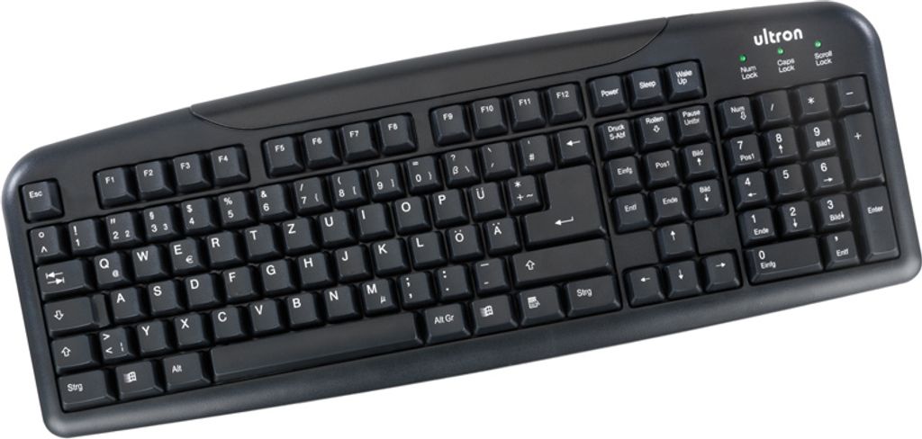 Ultron Tastatur UMT-400 Basic II schwarz kabelgebunden Produktbild 
