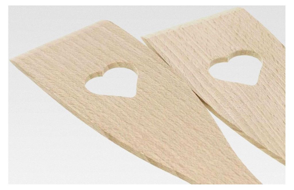 Personalisierter Holz-Pfannenwender mit Herz und individueller Gravur – Gestalten Sie Ihren Holz-Pfannenwender mit Wunschtext – Geschenkidee f...