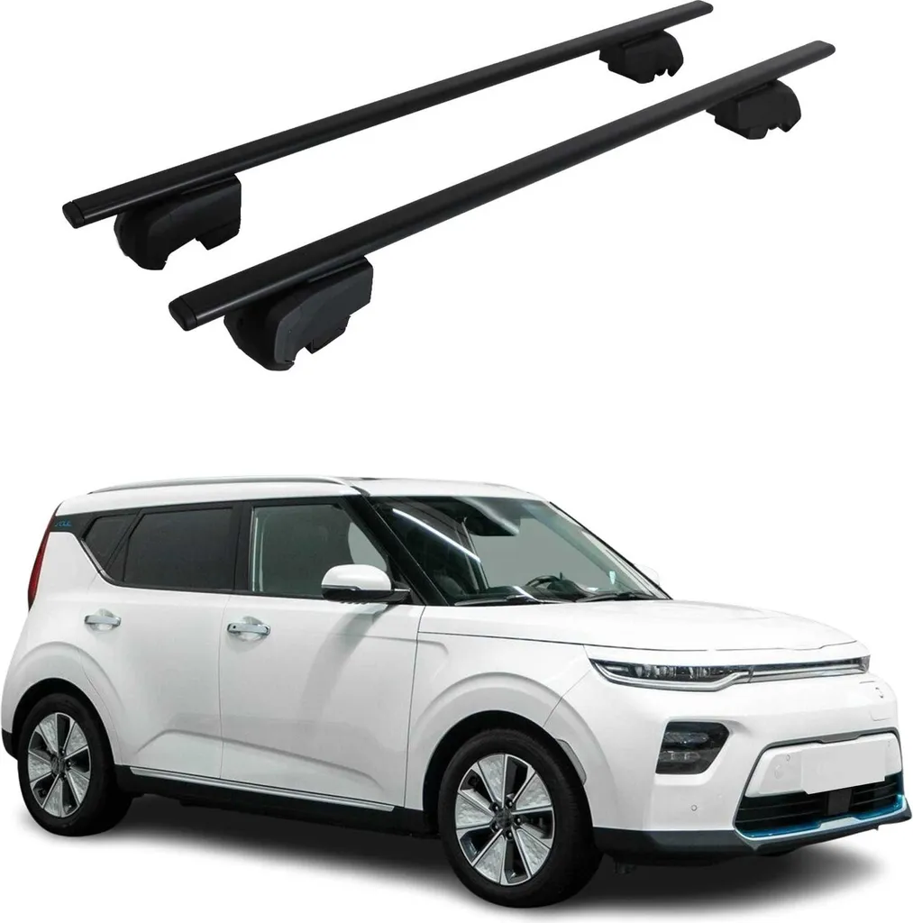 Portapacchi Design Nero Kia Soul EV 2020-23 - Barre Tetto 2 Pezzi - 1