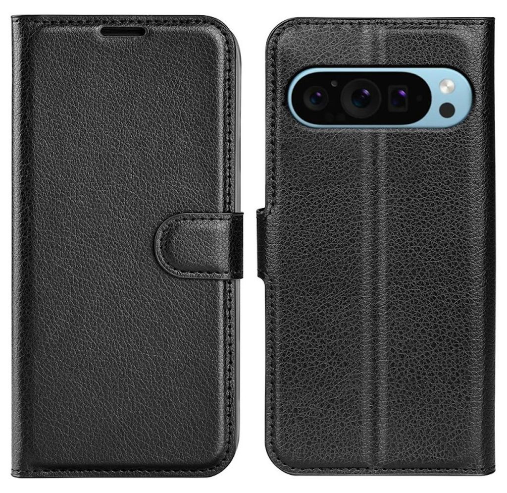 Für Google Pixel 9 / 9 Pro Smart Handy Tasche Schwarz Etuis Produktbild 