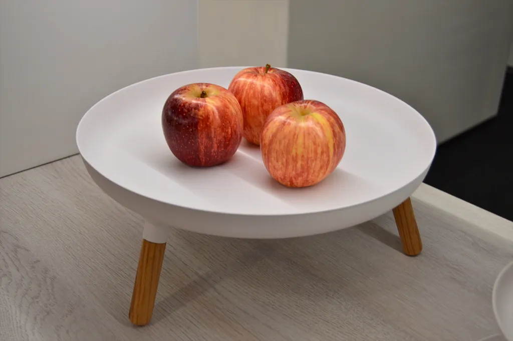 Yamazaki Table d'Appoint Coupe Décorative 32cm Blanche Design Minimaliste - 15