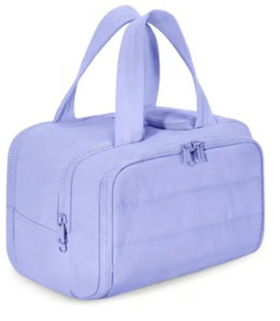 Grande trousse à cosmétiques violette fini le désordre de voyage
