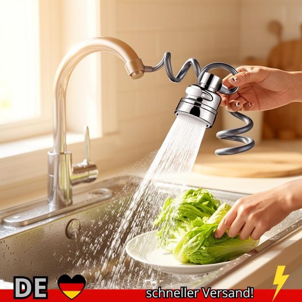 3 Modi Waschbecken Wasserhahn 360 Grad Rotation Filter Verlängerung Rohr