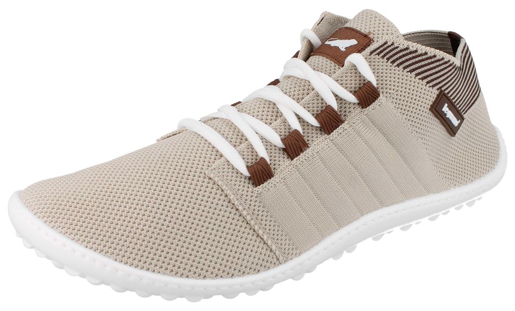 LEGUANO Beat Damen Barfußschuhe beige Textil - Größe: 44 Produktbild 