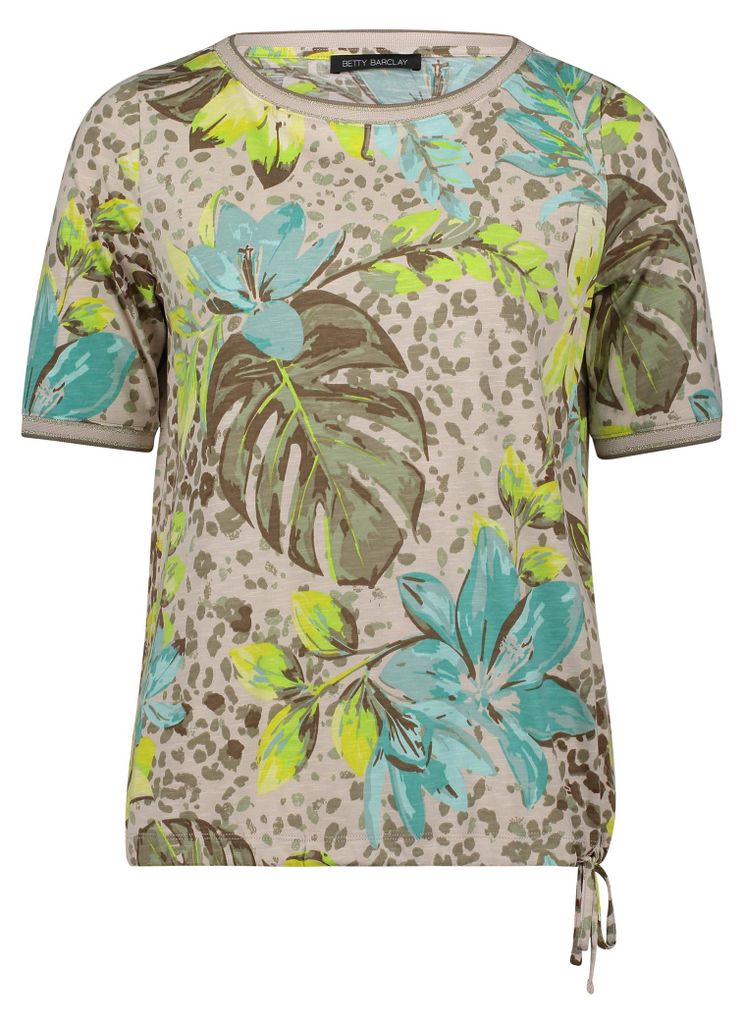 Shirt Kurz 1/2 Arm 7823 Beige/Yellow Größe 42