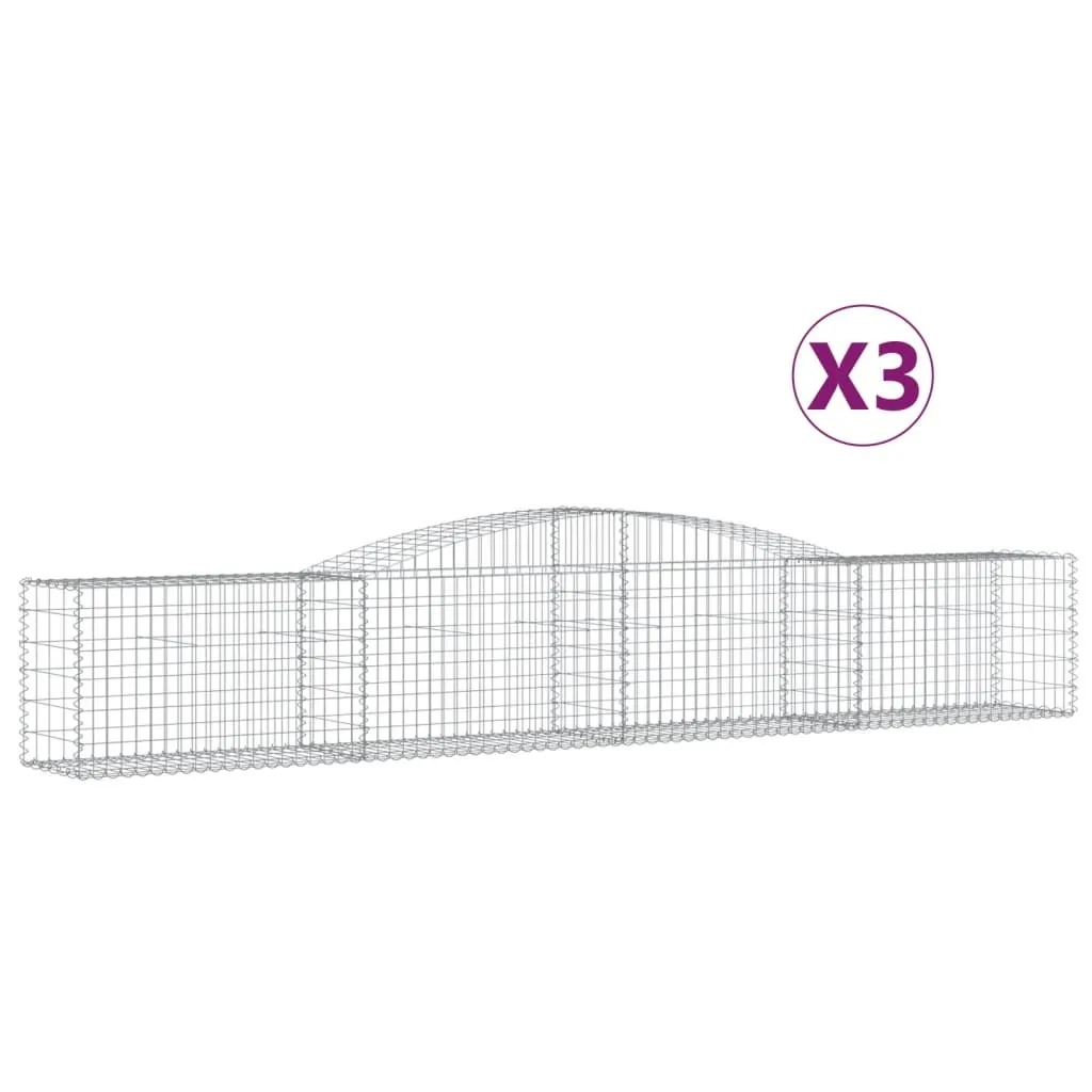Gabions en fer galvanisé anticorrosion avec design arc surélevé 400cm