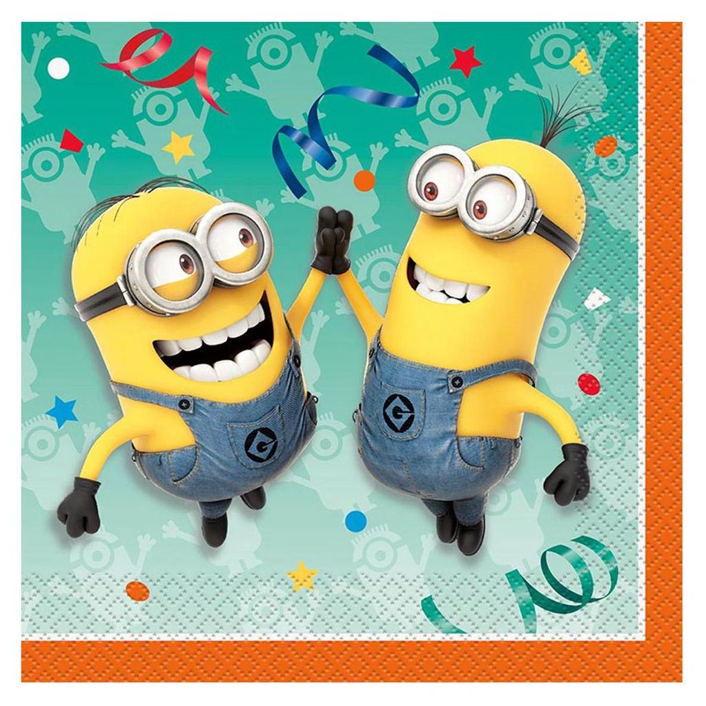 "Minions" Tischdeko | Servietten 16Stk./33x33cm Produktbild 