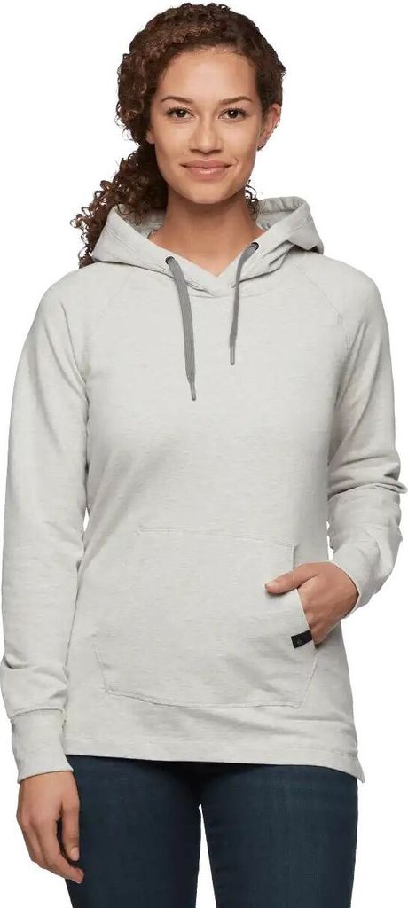 W Bd Rays Pullover Hoody, Damen - Black Diamond, Farbe:Light Gray Heather, Größe:Medium