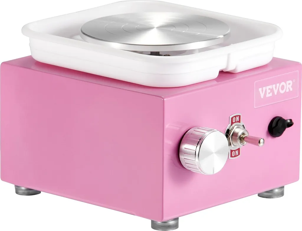 Machine Céramique 320 tr/min : Tour de Potier Rose Compact et Rapide - 10