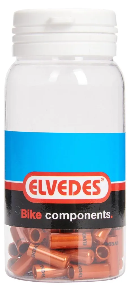 Embout de câble étanche 4,2mm aluminium orange Elvedes avec joint x50