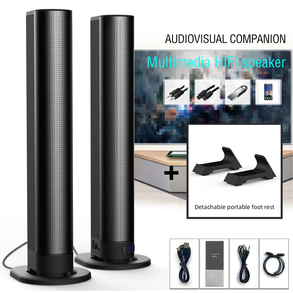 Enceinte PC Bluetooth à champ tridimensionnel et barrage sonore - 2