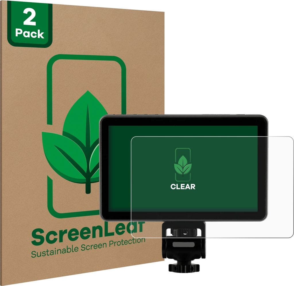2x ScreenLeaf Schutzfolie für Rollei Viltrox DC-X3 6" nachhaltiger Displayschutz Display Schutz Folie Klar Transparent