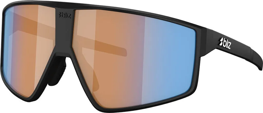 Lunettes Bliz P002 Nano Optics Nordic Light Corail Orange Motif Bleu CAT3