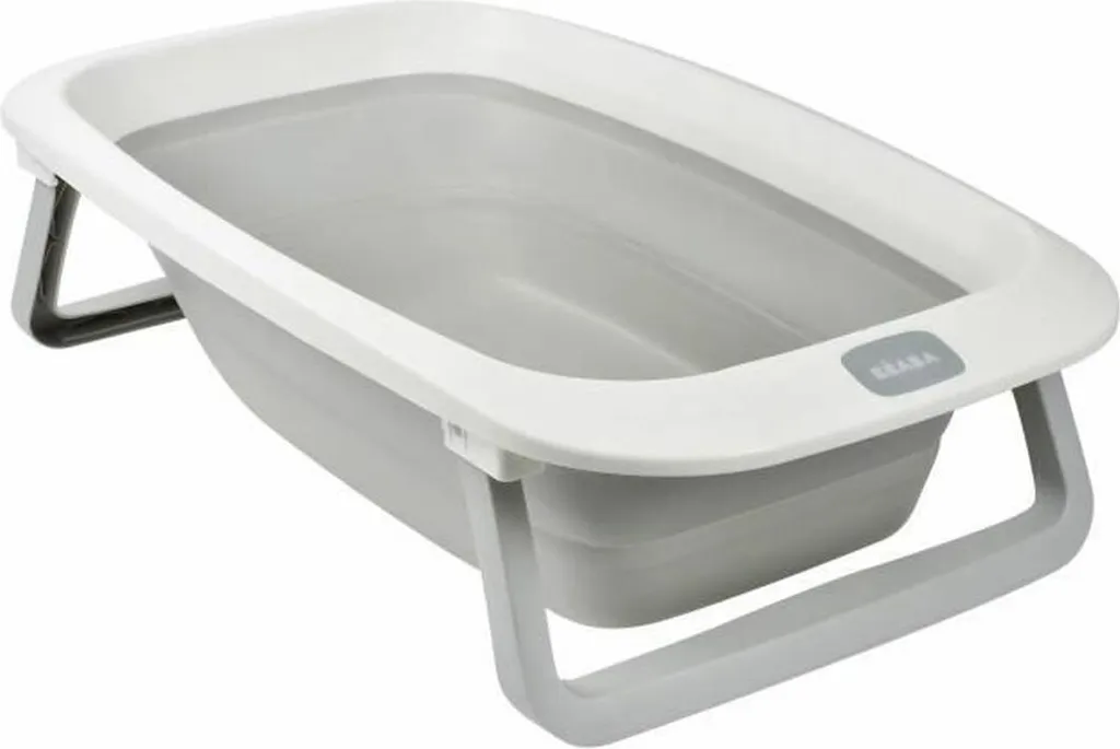 Baignoire pliable BEABA Eazy Pop avec vidange intégrée coloris Gris 920403