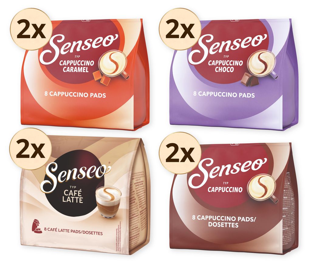 SENSEO Pads Vielfaltspaket Cappuccino Choco Caramel Cafe Produktbild 