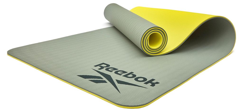 Reebok Yogamatte, 6mm, doppelseitig, Grün