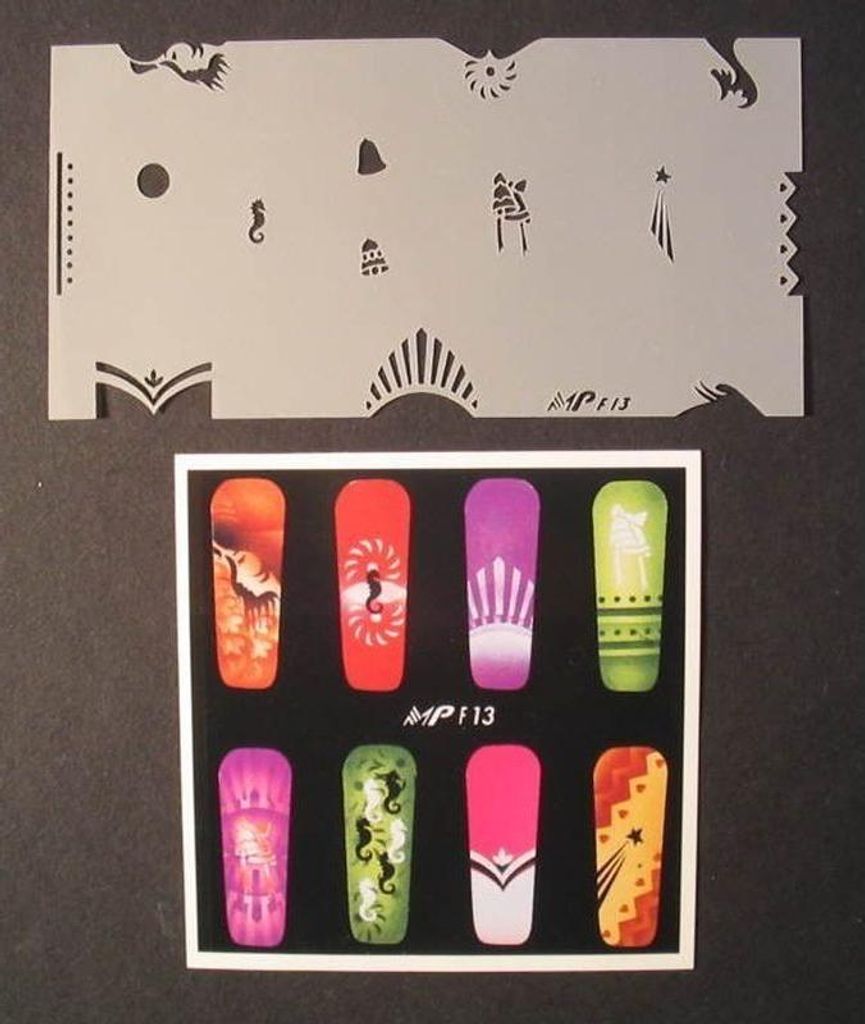 NailArt Airbrush-Schablone MPF13