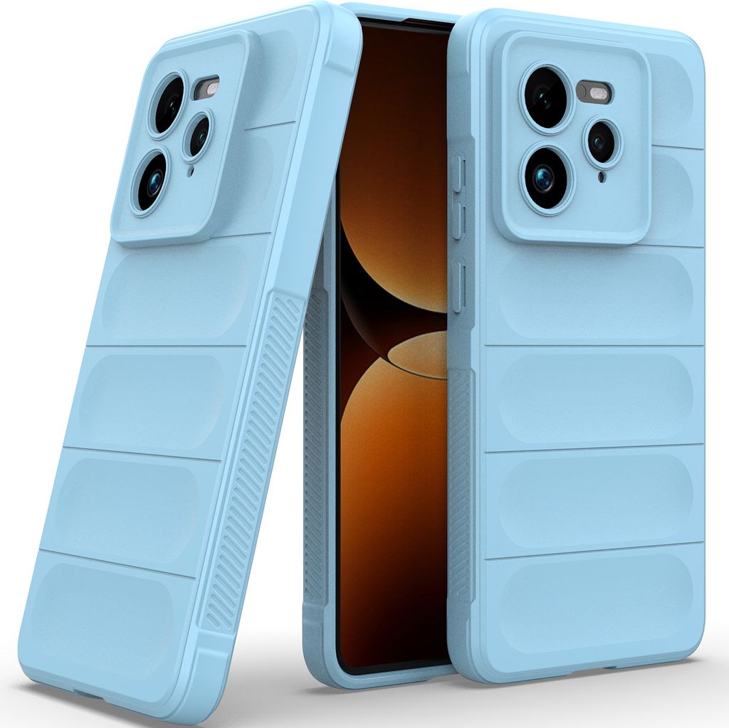 Handyhülle für Realme GT7 Pro 5G Weich TPU Silikon Stossfest Anti-rutsch Hülle Blau