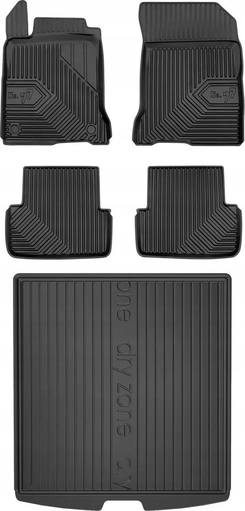 SET 77 Tappetini e tappetini Renault Laguna 3 Station wagon 2007-2015