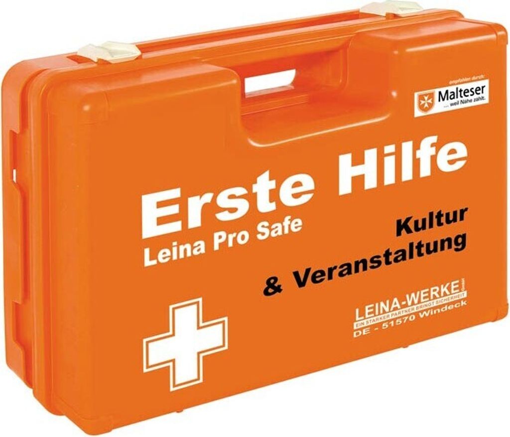 LEINA-WERKE Erste-Hilfe-Koffer Pro Safe Kultur & Veranstaltung DIN 13157 orange