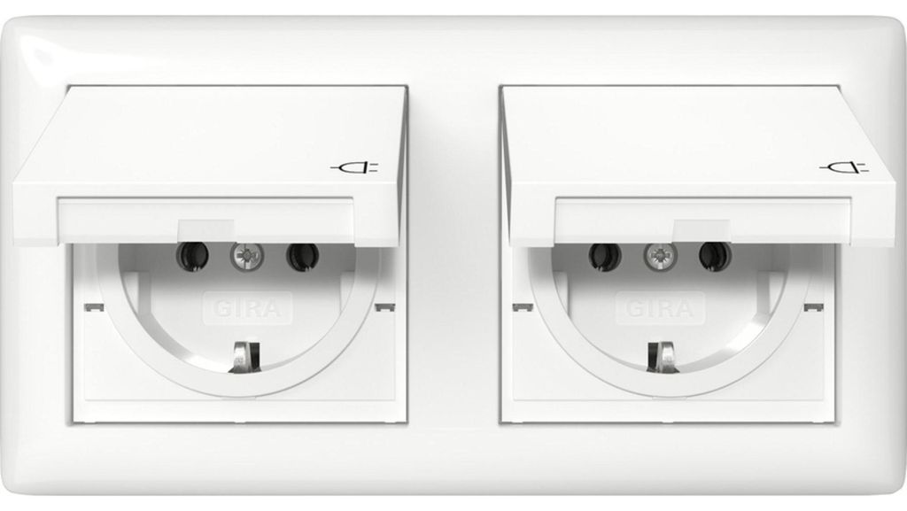 GIRA 415803 SCHUKO KD + Set IP44 + Rahme (415803) Obrázek produktu 