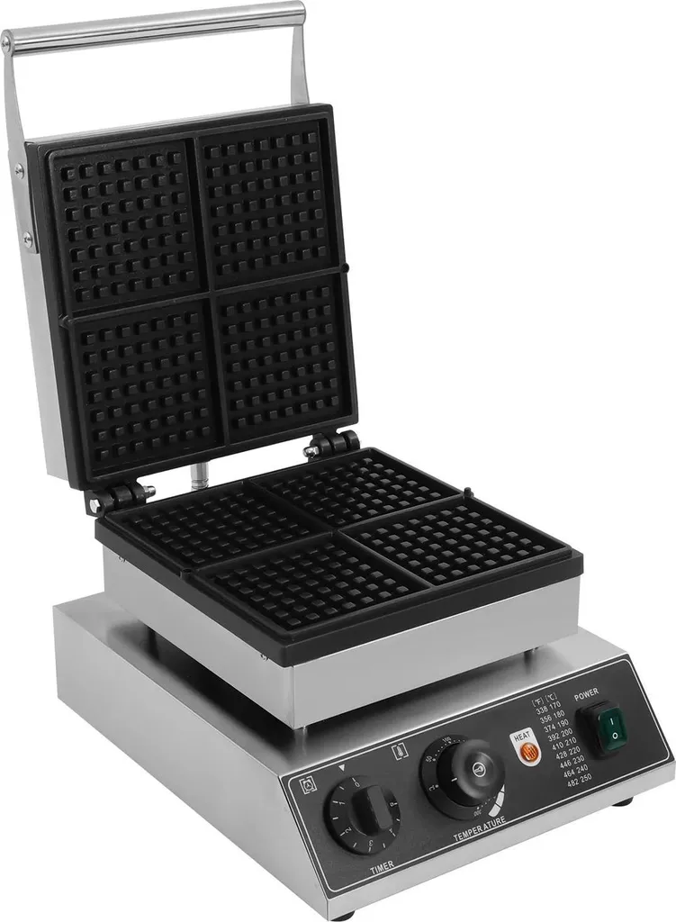Gaufrier 1750W Température Réglable - Machine à Gaufres avec Minuteur 5mn