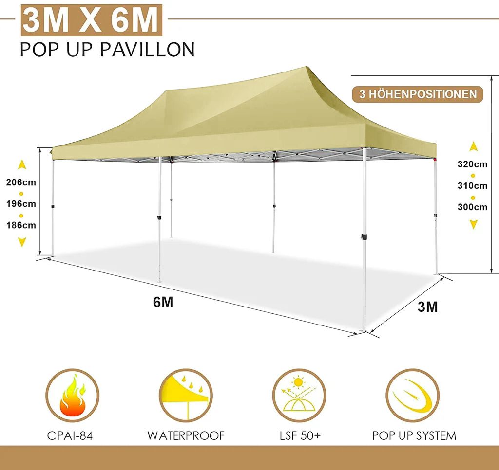Pavillons & Partyzelte 3x6m, Festzelt Kaufland.de
