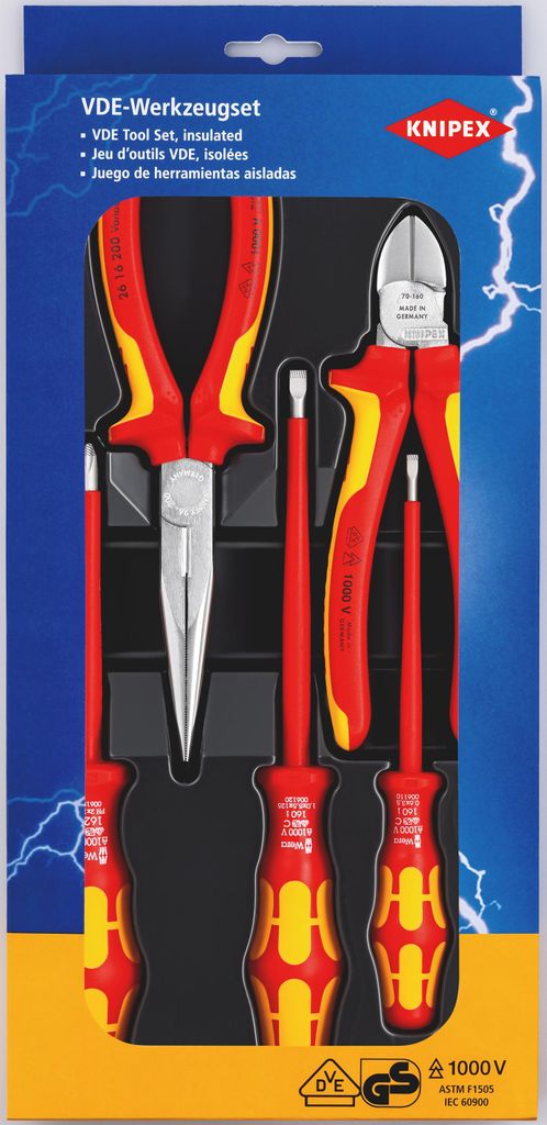 KNIPEX VDE-Werkzeugsatz Zangenset 5 teilig