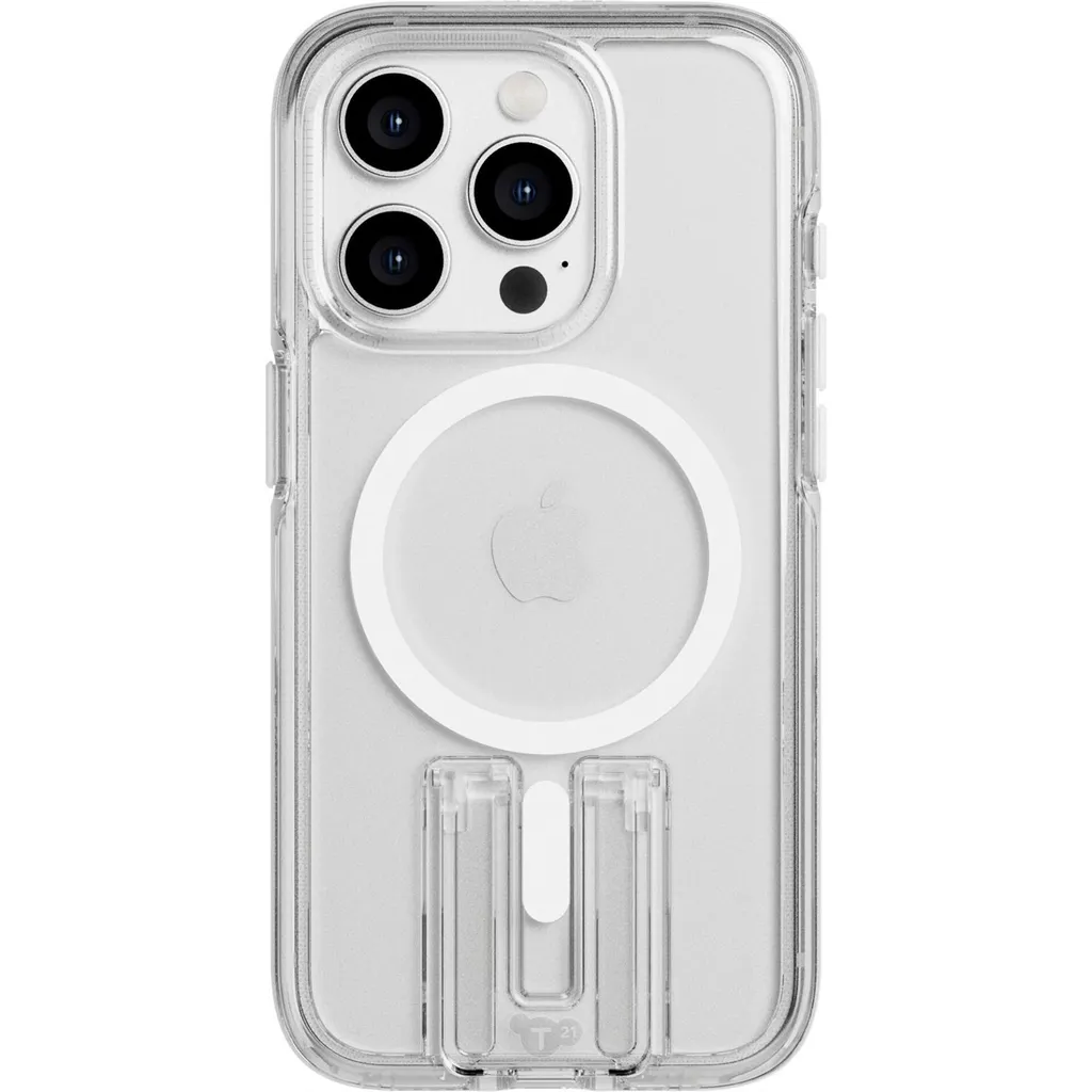 Tech21 EvoCrystal Kick MagSafe iPhone 15 Pro Bianca | Chiara e Forte