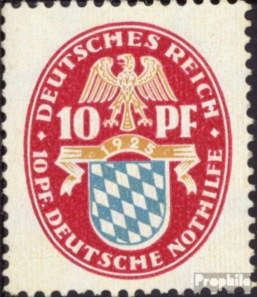 Briefmarken Deutsches Reich 1925 Mi 376 gestempelt Nothilfe:Wappen