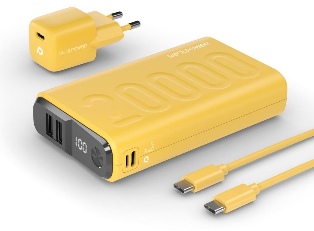 Ultron PB-20000, 20000 mAh, Gelb Produktbild 