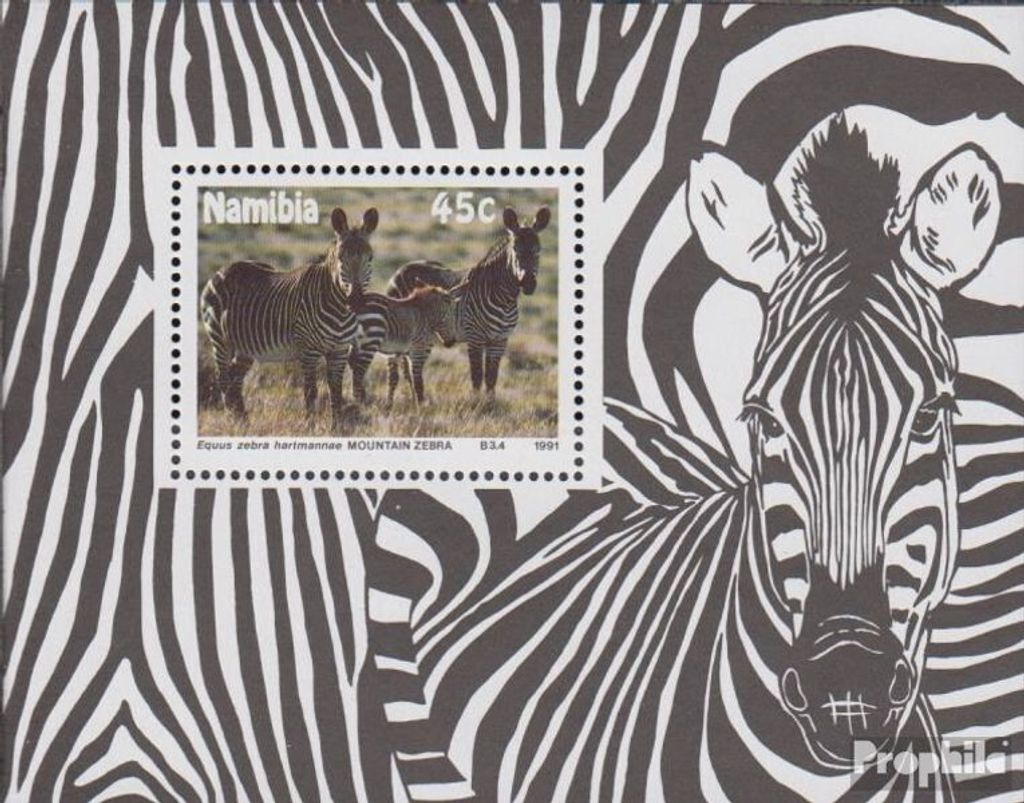Briefmarken Namibia - Südwestafrika 1991 Mi Block13 Produktbild 