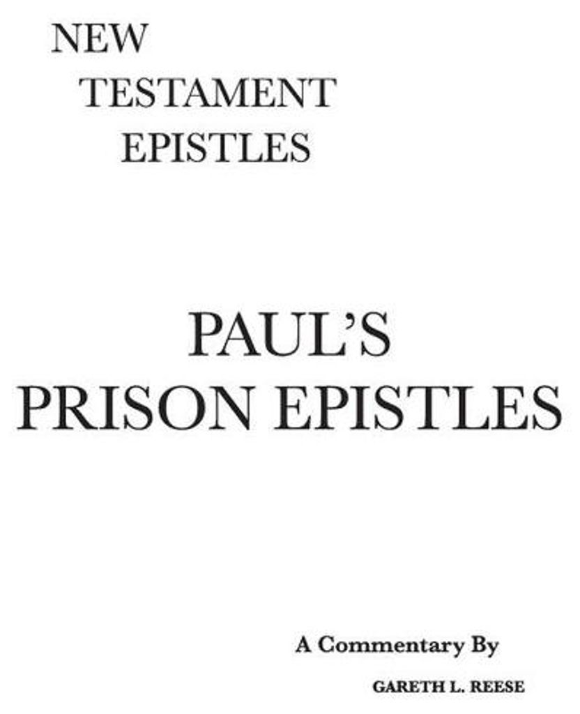 Paul's Prison Epistles