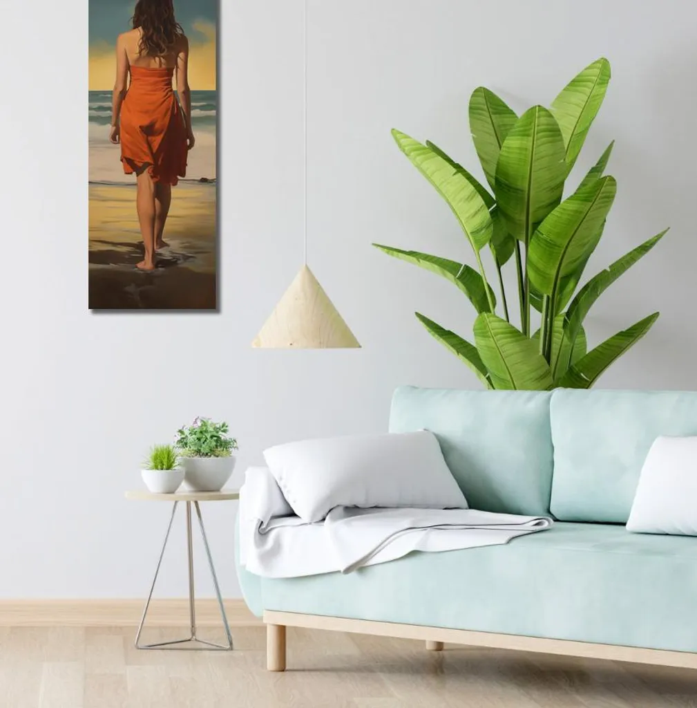 Quadro Moderno 30x90 cm Fuga alle origini - Arredo Casa Design Luxury - 2