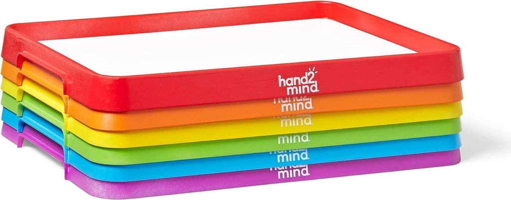 Trocken abwischbare Aktivitätstabletts - Set von 6 - Magnetisches Whiteboard