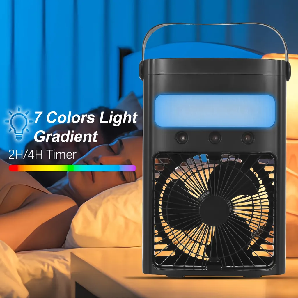 Mini climatiseur USB 700ml avec minuterie programmable et mode nuit - 5