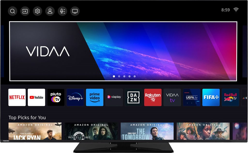 Toshiba 65UV3463DAW 65 Zoll Fernseher / VIDAA Smart TV (4K UHD, Dolby Vision HDR, Triple-Tuner)