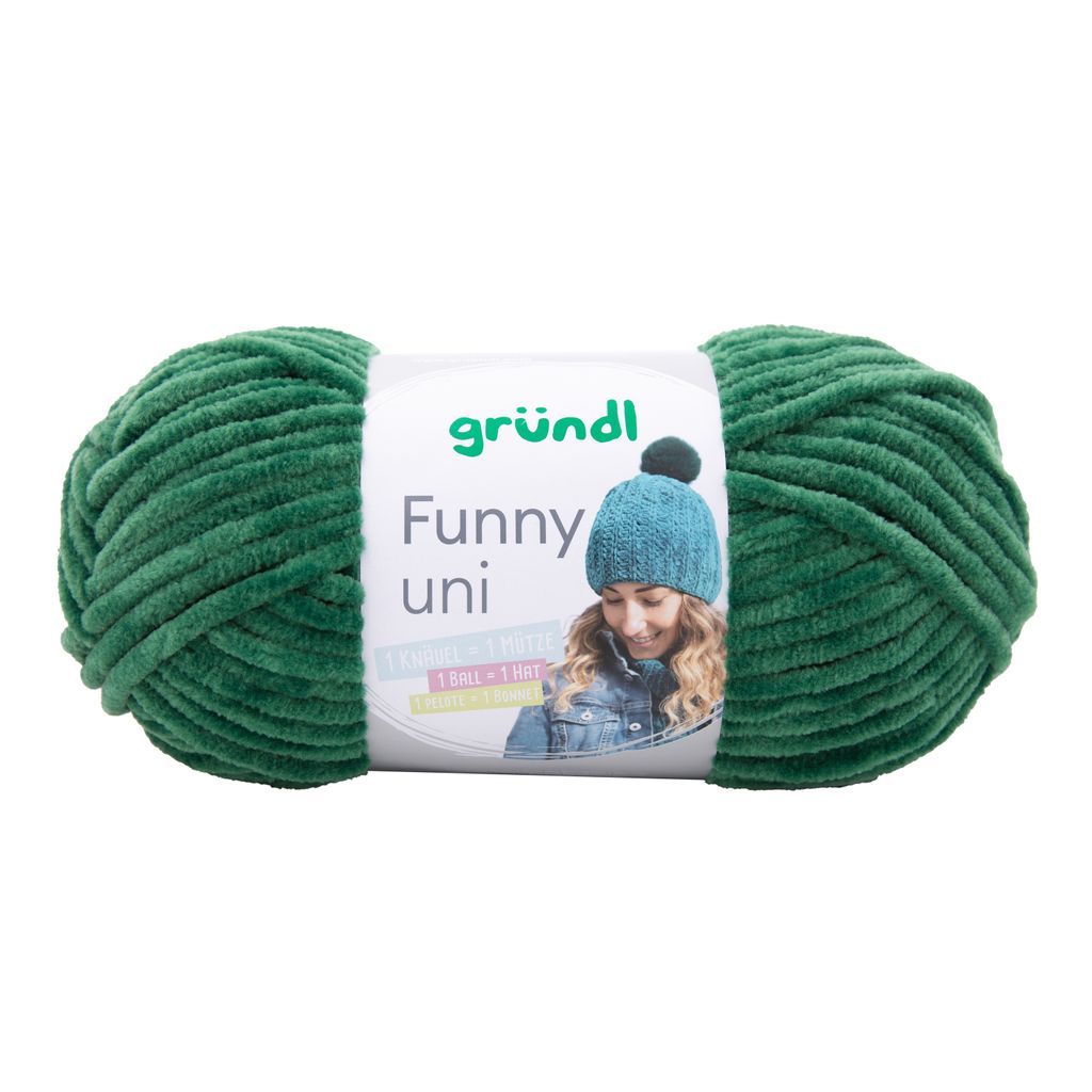 Gründl filato ciniglia Funny uni, 100g/120m, lana baby, Immagine del prodotto 