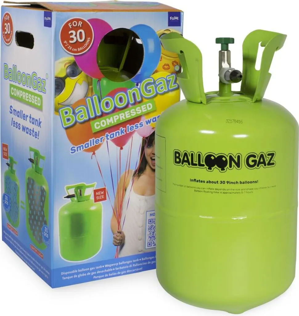 Hélium pour ballons d'anniversaire et fêtes Réservoir XL 30 pièces